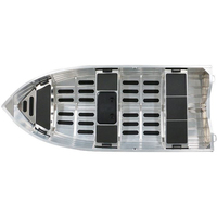 Bateau à rames en aluminium Kinlife de 15 pieds, certifié CE, en alliage d'aluminium, avec console centrale, couleur personnalisée, garantie 5 ans