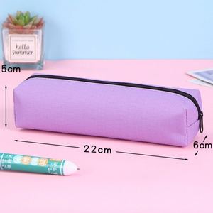 Bulk Oem School Stationery Cute Oxford Fabric Zipper Bag Color Pencil Pouch Custom <b>Pen</b> Case - Product Image 1