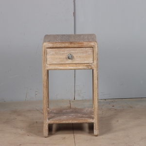 Modern Wooden Bedside Table with Soft Closing Drawer and Open Storage Shelf Bedroom Side <b>Cabinet</b> Furniture for Home and Hotel - Product Image 5
