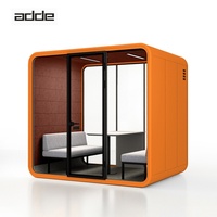 Cabines de bureau insonorisées modernes et cloisons pour immeubles de bureaux et utilisation extérieure, cadre en alliage d'aluminium, vente en gros