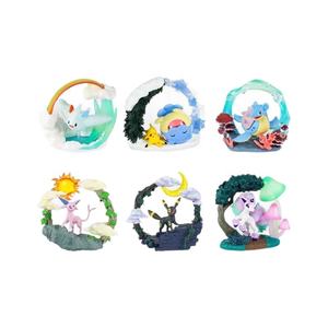 6 figurines Pokémon en boîte mystère, anneaux, elfes en perspective montés sur un dragon, lune, Ibrahim, anime, téléphone portable - Product Image 4