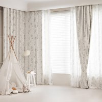 Cortinas Transparentes con Estampado de Rayas Minimalistas de Alta Calidad de Fábrica, Transpirables, Florales, para Oficina