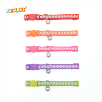 Coiffe réglable et Durable pour chat, accessoire pour animaux de compagnie, collier en Nylon avec cloche, vente en gros