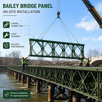 Pont Bailey en acier lourd de haute qualité, préfabriqué, de fabrication chinoise, avec acier de qualité Q345B-Q460C