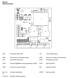 En stock, carte de circuit générale AC pour ouvre-porte coulissant, pour connexion au moteur de porte coulissante - Product Image 5
