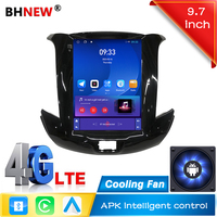 Lecteur vidéo de voiture de style Tesla 9,7 pouces pour Chevrolet Cruze 2015-2020, navigation GPS, DSP, Car-play, autoradio Android 12