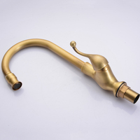 Robinet de cuisine en alliage de zinc chromé antique, design moderne, mitigeur chaud/froid pour évier, vente en gros