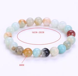 Pulseras de Ojo de Tigre Natural de 8mm para Mujer y Hombre, Mejoradas, Redondas, de Hematita Negra - Product Image 3