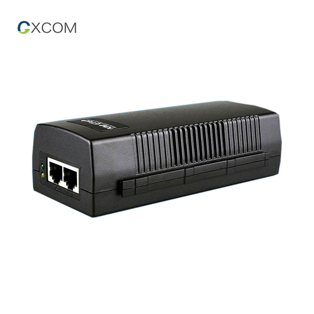 Standard PoE Power Adapter 802.3 Af at 10/100/1000Mbps 30W 60W 90W 48V 100-240vac Input Gigabit PoE Injector