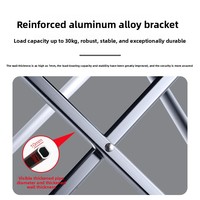 Table pliante d'extérieur légère et portable en alliage d'aluminium épaissi, petite table de camping pour stand ou vente ambulante