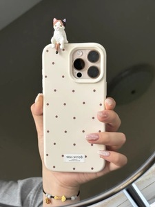 เคสโทร<span class=keywords><strong>ศัพท์</strong></span>ลายจุดเรียบง่ายสไตล์ซอฟต์เกิร์ล พิมพ์ลายเพ้นท์มือ กันกระแทก สไตล์ญี่ปุ่น<span class=keywords><strong>เกาหลี</strong></span> รับผลิตแบบ OEM - Product Image 5