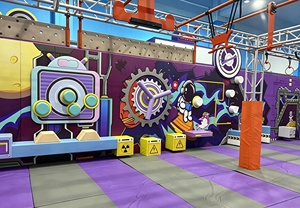Mur d'activités interactif en métal pour aires de jeux intérieures, châteaux gonflables, parcs d'<span class=keywords><strong>aventure</strong></span>, jeux d'intelligence et d'exploration pour enfants - Product Image 2