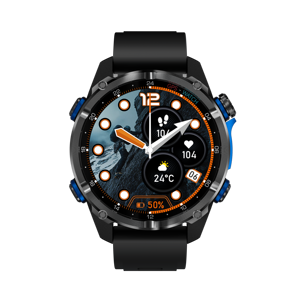 Montre connectée <span class=keywords><strong>HD350</strong></span> Pro AMOLED, étanche IP68, tracker d'activité, appels Android, cartes hors ligne, boussole, montre connectée robuste - Product Image 1