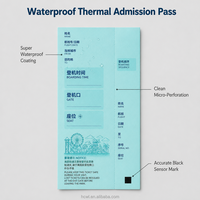 Carte d'embarquement personnalisée en carton rigide couché, impression offset et UV, logo OEM, taille personnalisée 180x80mm, commande en gros