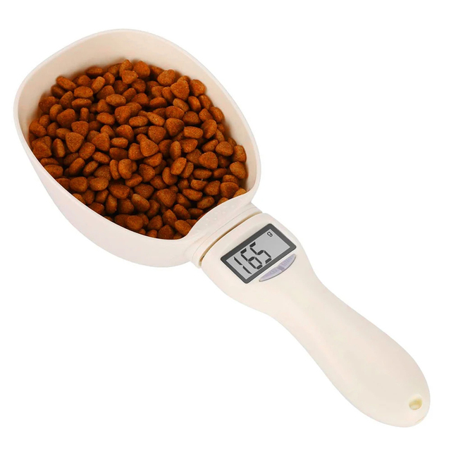 800g / 0.1g Digital Measuring Spoon Pet Food Weight Measuring Scoop Scale Digital Spoon Scale with LED Display