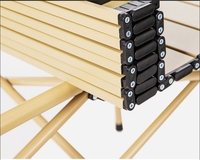Table pliante légère et portable pour faire des rouleaux d'œufs - Cadre en acier au carbone et surface imperméable pour le camping, les pique-niques, la plage et les loisirs en plein air