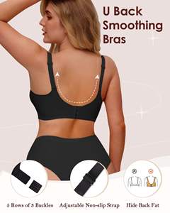 نمط جديد مثير فتحة رقبة V شبكة 3D شكل طبيعي كوب جيلي حمالة صدر مخصصة لاسلكية ش الظهر تنعيم رفع ما يصل الملابس الداخلية سلس للنساء - Product Image 3