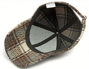 Wholesale Fashion Plaid Hard <b>Top</b> Baseball Caps Women Outdoor Sun Shield Custom Baseball Cap - Product Image 6