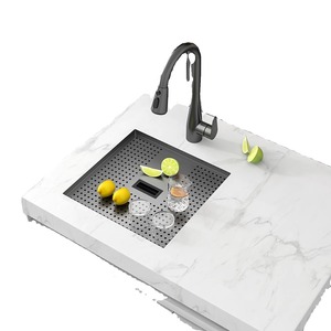 Fregadero Bajo Encimera de Acero Inoxidable Nano Negro Mate con Cubierta para Cocina y Bar - Product Image 2