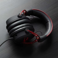 Headset Gaming HyperX Cloud Alpha Berkabel dengan Mikrofon Peredam Kebisingan yang Dapat Dilepas, Headphone Over Ear untuk PS5, Xbox, Switch, Laptop, dan Ponsel