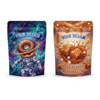 Sacs en Mylar de 3,5 g pour bonbons comestibles imprimés sur mesure, avec fermeture éclair refermable, emballage anti-odeur et anti-enfants, logo personnalisé