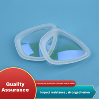 Lentille en verre trempé à motif plat personnalisable pour le revêtement optique clair de plongée avec OEM de correction de la myopie pris en charge