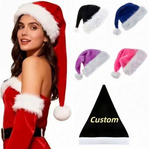 Wholesale Custom Logo Style Polyester Cotton Screen Printing Embroidery and Material Christmas <b>Hat</b> <b>for</b> Celebration Event - Product Image 1