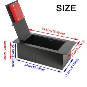 Caja Fuerte de Acero para <span class=keywords><strong>Piso</strong></span> con Bandeja Extraíble, Compartimento Oculto Antirrobo para Guardar Objetos de Valor en Casa, Oficina u Hotel - Product Image 2