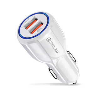 ที่ชาร์จในรถยนต์ QC3.0 ชาร์จเร็วแบบคู่พอร์ต USB 5V 3A ที่ชาร์จเร็วในรถยนต์ QC3.0 - Product Image 2