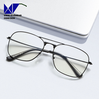 Lunettes optiques métalliques personnalisées OEM taille 58-17-139, anti-lumière bleue, pour adultes unisexes, expédition mondiale