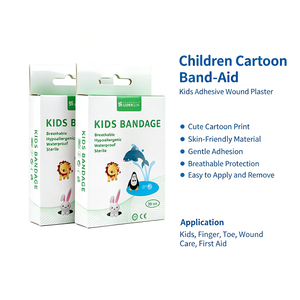 Tiritas para heridas infantiles <span class=keywords><strong>con</strong></span> dibujos animados de PE, personalizadas, transpirables, desinfectantes <span class=keywords><strong>con</strong></span> infrarrojos lejanos, certificadas CE, clase [insertar clase]. - Product Image 1