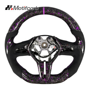 พวงมาลัยคาร์บอนไฟเบอร์สีม่วงแบบกำหนดเองสำหรับ Infiniti Q60 Q50 QX50 Q60S Red Sport 400 Sedan Coupe ปี 2017-2022 - Product Image 1