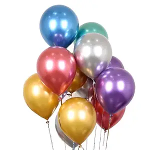Retro 10g 18 Inch Chrome Balloons Latex Retro Helium Chrome Balloons Ballon Globos for wedding Birthday Party Decoration