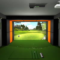 Simulateur de golf intérieur Tapis de frappe Tapis de parcours Tapis de conduite extérieur