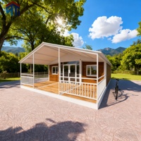 Petite maison préfabriquée de 20 pieds, peu encombrante, conteneur extensible, chambre à coucher, salle de bain, cuisine complète à vendre