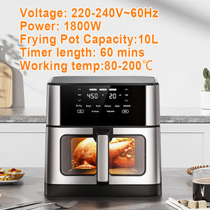 AOJA 2025 más nuevo hogar cocina <span class=keywords><strong>10</strong></span> <span class=keywords><strong>litros</strong></span> <span class=keywords><strong>freidora</strong></span> <span class=keywords><strong>de</strong></span> aire con Vista <span class=keywords><strong>de</strong></span> ventana Control <span class=keywords><strong>de</strong></span> pantalla táctil digital, <span class=keywords><strong>precio</strong></span> <span class=keywords><strong>de</strong></span> fábrica, electrodomésticos <span class=keywords><strong>de</strong></span> cocina - Product Image 3