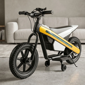 <span class=keywords><strong>Moto</strong></span> électrique pour enfants avec roues d'apprentissage, cadre lumineux LED, vélo électrique rechargeable pour garçons et filles de 6 ans et plus - Product Image 3
