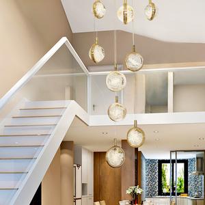 <span class=keywords><strong>Lampadari</strong></span> <span class=keywords><strong>Moderni</strong></span> in Cristallo, Illuminazione per la Casa, Lampada <span class=keywords><strong>a</strong></span> <span class=keywords><strong>Sospensione</strong></span> con Bolle di Cristallo per Scale, <span class=keywords><strong>Lampadari</strong></span> Lunghi - Product Image 3