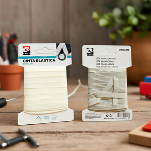 Nastro Elastico 5mmx4m Bianco 24 Pezzi per Vassoio Materiali per Artigianato - Product Image 2