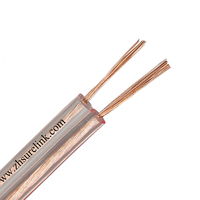 Paire torsadée multi-brins 2 noyaux 1.5mm 2.5mm Home cinéma Hifi ruban plat haut-parleur fil Audio câble Rvb fil électrique