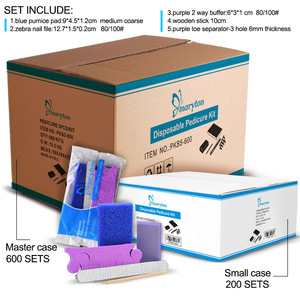 USA spedizione gratuita Set 200/custodia <span class=keywords><strong>professionale</strong></span> 5 in 1 Set <span class=keywords><strong>Manicure</strong></span> monouso 5 pz <span class=keywords><strong>Kit</strong></span> <span class=keywords><strong>Pedicure</strong></span> per salone di bellezza - Product Image 6