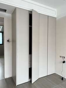 Armadio Moderno Durevole in Melamina per <span class=keywords><strong>Camera</strong></span> <span class=keywords><strong>da</strong></span> <span class=keywords><strong>Letto</strong></span> con Ante a Sospensione, Altezza Regolabile, Ottimizzazione Spazi, Soluzione di Archiviazione per Soffitta, Hotel e Abitazioni - Product Image 2