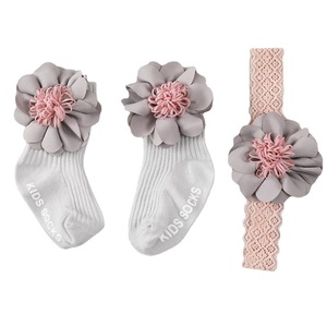 Socksmate vendita calda Custom confezione regalo 3D neonato calzino per bebè da 0 a 12 mesi di pizzo a coste antiscivolo bambine rosa - Product Image 6