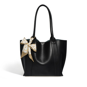 Custom Logo Solid Color Large Capacity Genuine Leather Women's Tote <strong>Bags</strong> Magnetic Clasp Polyester Lining LOUIS LEVANE Daily Use - Product Image 6