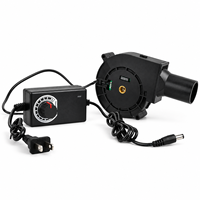 Ventilateur turbo mini haute vitesse 12V DC 6.0A WKH1012UH 9733 à 2 fils avec contrôleur de vitesse pour refroidissement industriel et barbecue