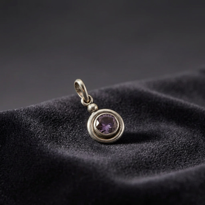 925 Silver Emerald-Cut <b>Amethyst</b> Solitaire Bezel Set Handmade Women's Charm Pendant for Anniversary Wear - Product Image 3