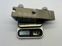 Ensemble de douche en laiton HLK Gun Gray Piano 4 fonctions avec douchette à main à jet pluie et finition chromée pour salle de bain