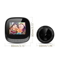 Vision nocturne 2.4 "écran LCD Smart électronique numérique porte cloche oeil caméra Photo enregistrement numérique judas porte visionneuse