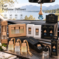 Diffuseur de parfum de voiture suspendu en verre vide, mini, de luxe, de marque, nouveau, pour assainisseur d'air premium