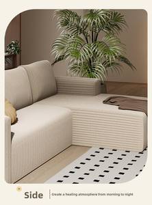 Двойные сиденья с правой расширенной гостиной секцией облачный короткий бархатный диван прямой ряд Комбинированный Вакуумный компрессионный экономит грузы - Product Image 4